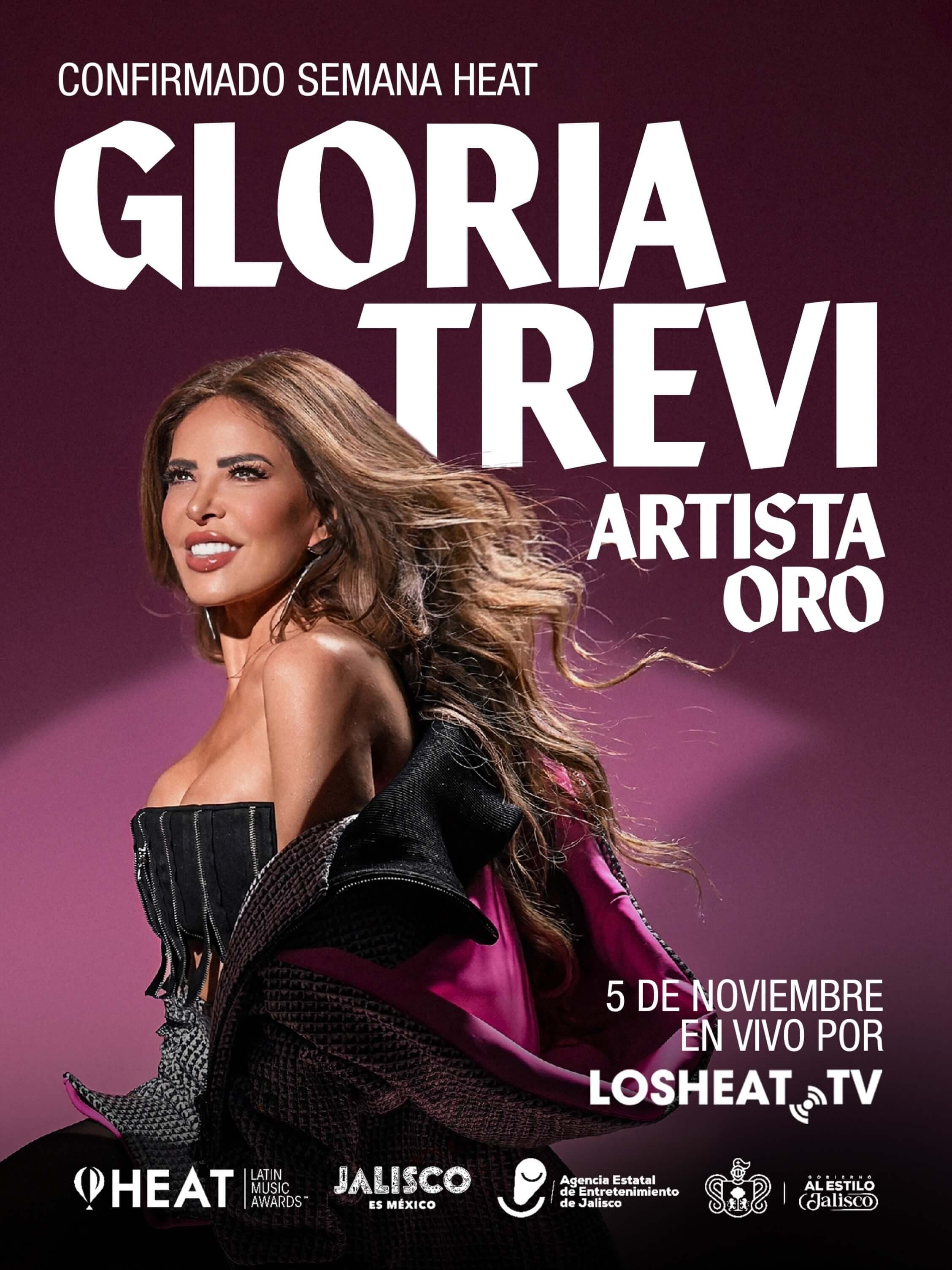 Gloria Trevi vuelve a coronarse pese a las polémicas: será nombrada “Artista Oro” en los Premios HEAT 2026